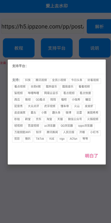爱上去水印全网视频去水印工具 爱上去水印全网视频去水印工具