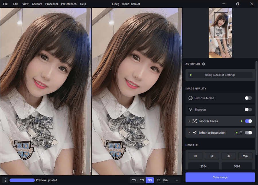 TopazPhotoAI一键高清放大去马赛克工具绿色版 TopazPhotoAI一键高清放大去马赛克工具绿色版