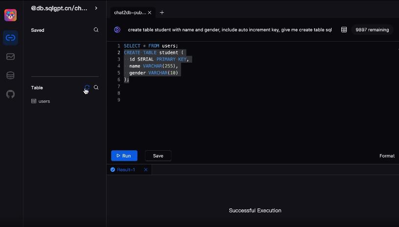 Chat2DB人工智能AI数据库客户端工具 Chat2DB人工智能AI数据库客户端工具