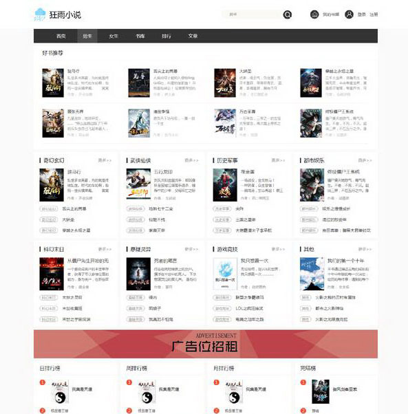 thinkphp狂雨小说源码v1.2.2 thinkphp狂雨小说源码v1.2.2