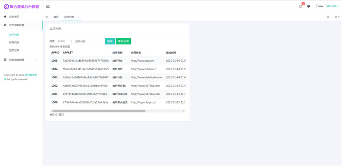 配置列表截图 配置列表截图