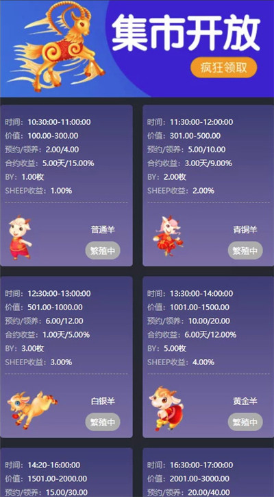 ThinkPHP区块羊养殖成长投资类区块链游戏源码 ThinkPHP区块羊养殖成长投资类区块链游戏源码