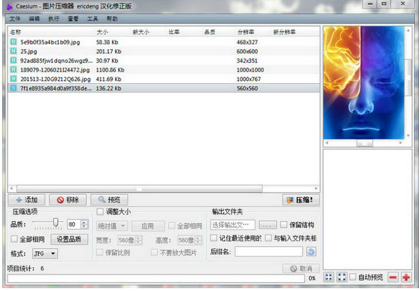 Caesium图片批量压缩软件V1.7.0绿色中文版 Caesium图片批量压缩软件V1.7.0绿色中文版