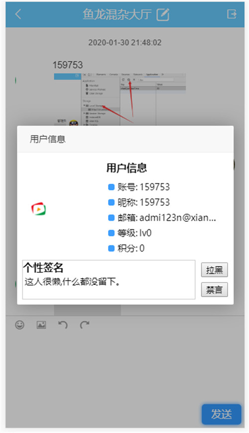 聊天室截图 聊天室截图