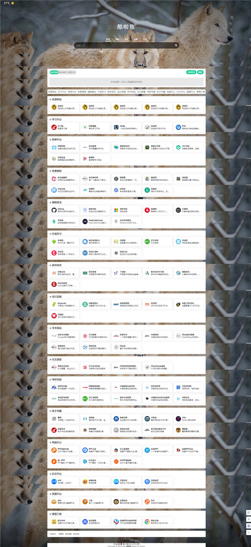wordpress酷啦鱼主题网站导航模板下载 wordpress酷啦鱼主题网站导航模板下载
