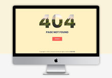 自适应草地清晰风格404网站模板下载