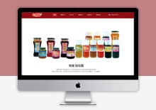 自适应红色自适应CSS零食展示静态网站模板