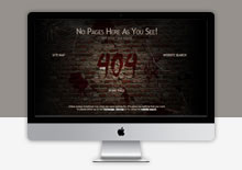 电脑端涂鸦墙嘻哈风格404网页模板
