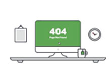 自适应动态计算机故障效果404网页模板